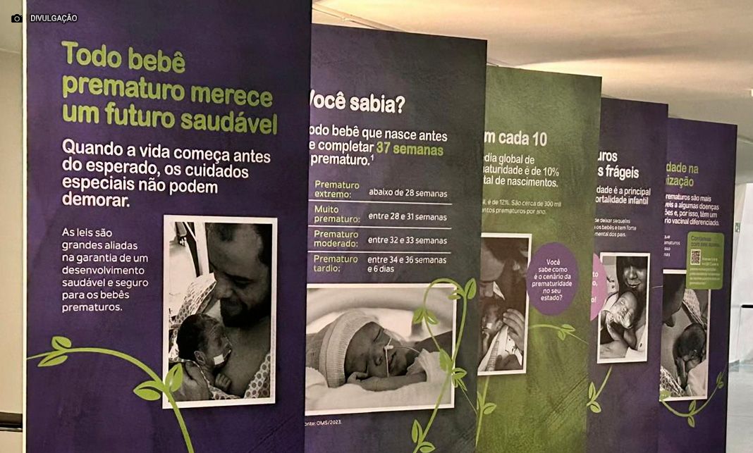 Hospital da Ceilândia recebe exposição sobre prematuridade