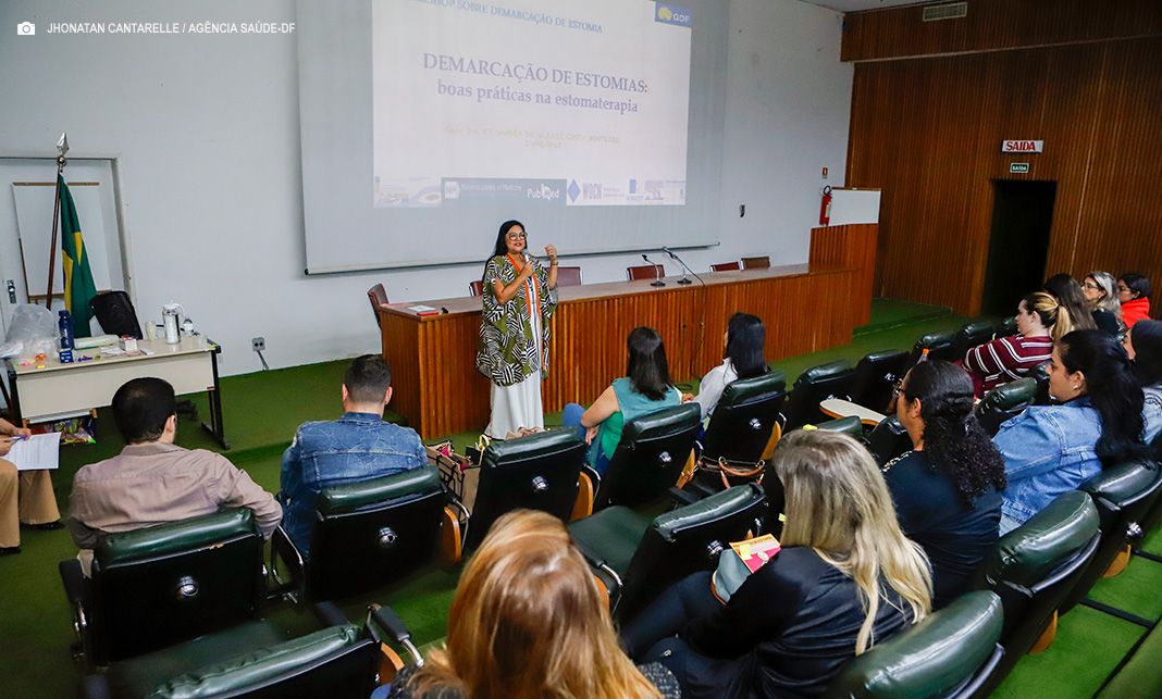 Saúde do DF promove workshop para fortalecer práticas de demarcação de estomia