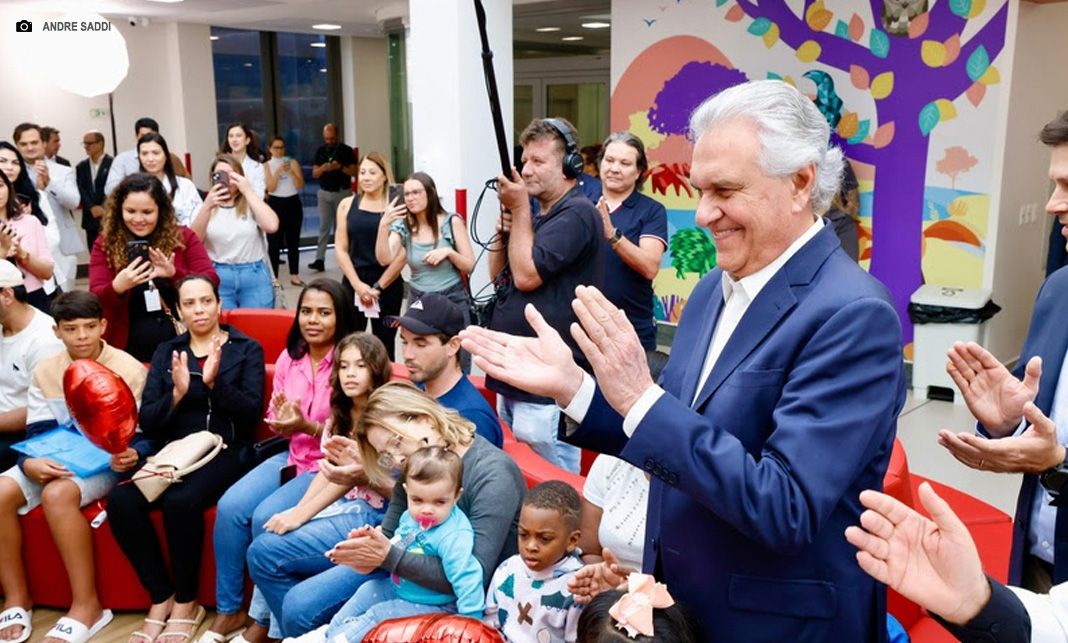 Caiado recepciona os 12 primeiros pacientes pediátricos do Cora