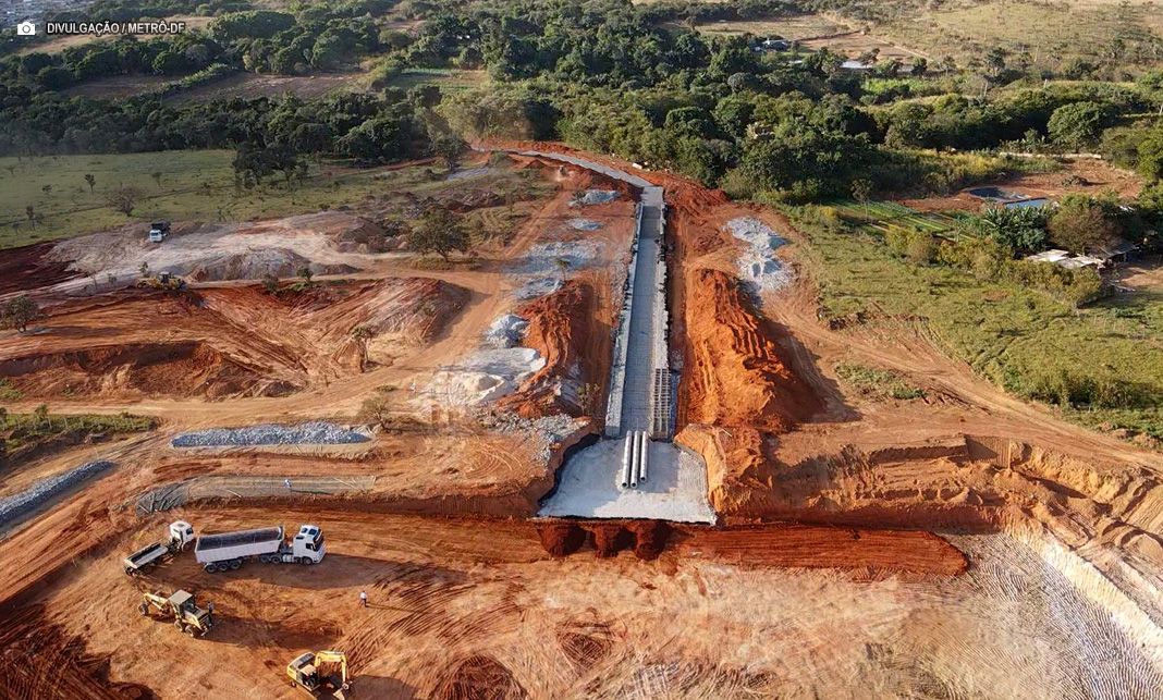 Começam as obras da expansão da Linha 1 do Metrô-DF em Samambaia