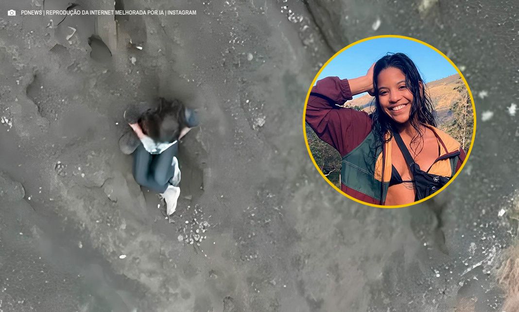 Brasileira cai durante trilha a vulcão Rinjani na Indonésia e aguarda resgate há 300 metros da borda