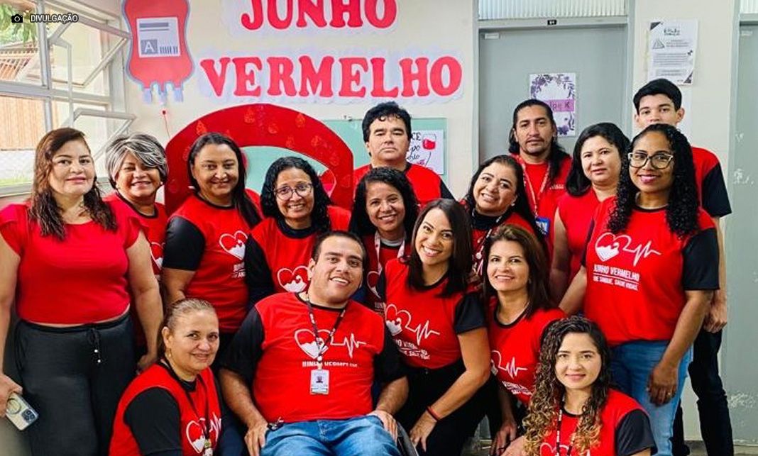 Junho Vermelho: servidores da UBS 1 de Santa Maria participam de campanha de doação de sangue