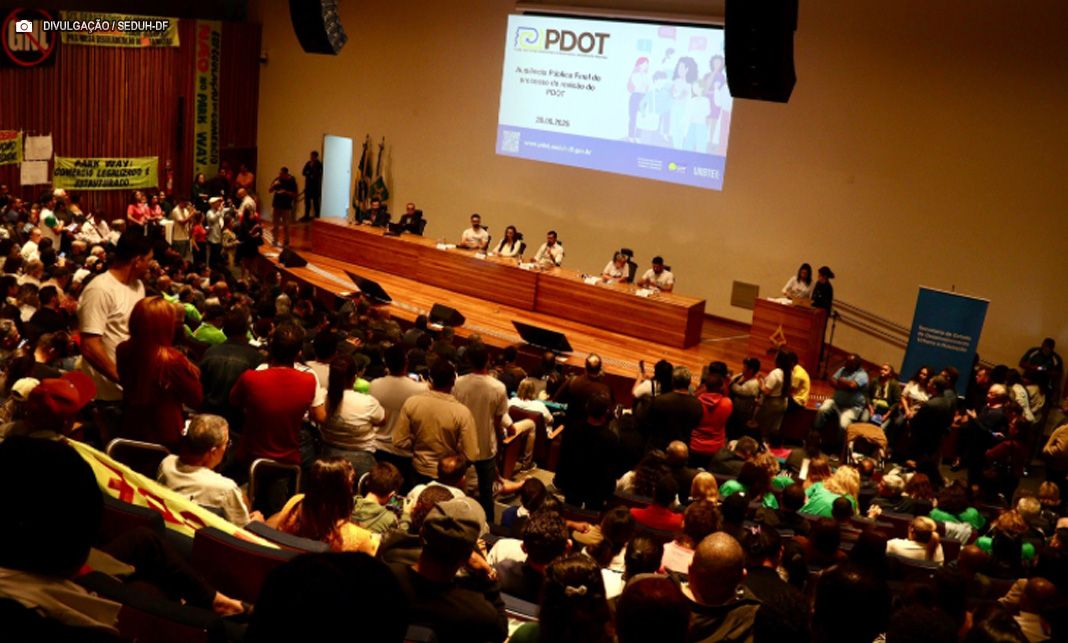 Audiência pública final do PDOT reúne mais de mil pessoas