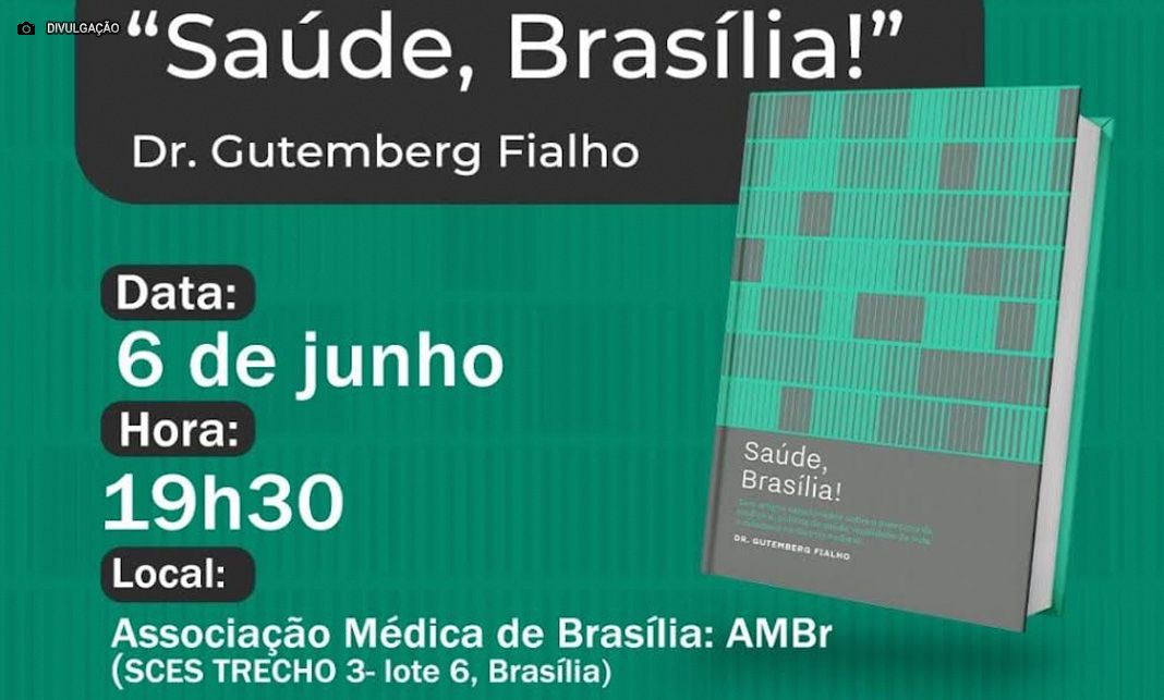 Presidente do SindMédico-DF lança livro sobre saúde pública e cidadania em Brasília