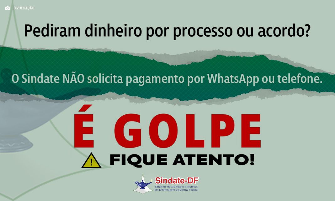 Alerta de golpe: criminosos se passam por advogados do Sindate
