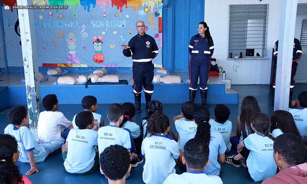 Primeiros socorros: projeto Samuzinho leva educação às escolas do Distrito Federal