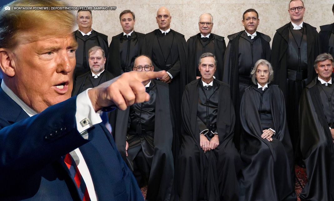 Donald Trump e os três ‘aliados’ na Suprema Corte brasileira