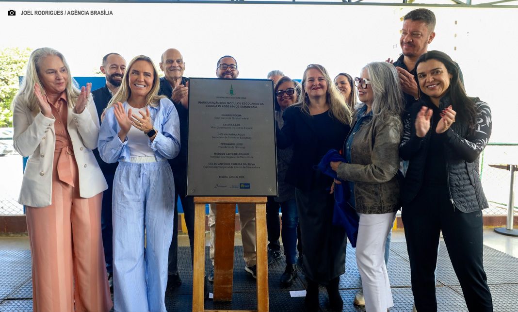Celina Leão entrega ampliação de espaço da Escola Classe 614 em Samambaia realizada com blocos modulares