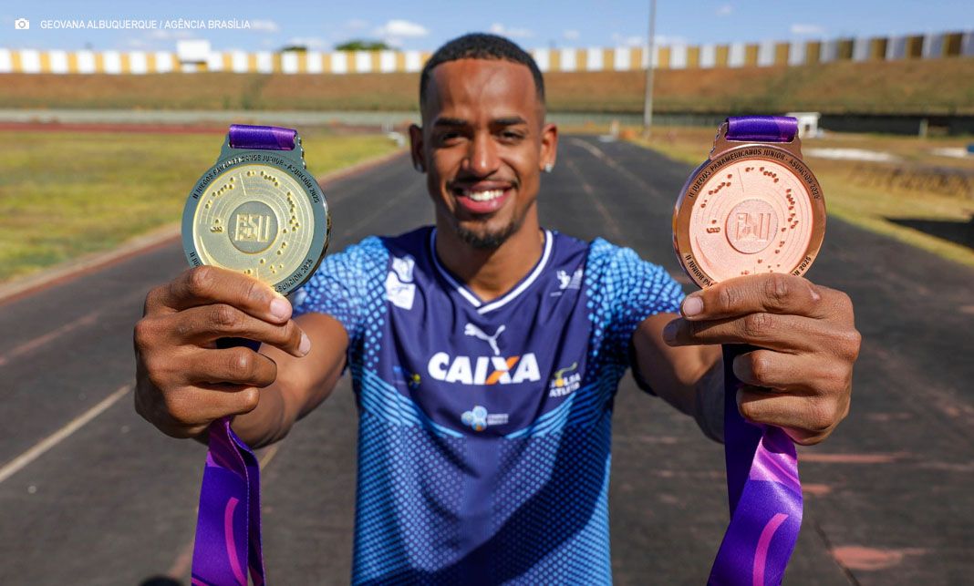 Atletismo do DF volta a encantar o mundo: brasiliense é destaque no Pan Júnior