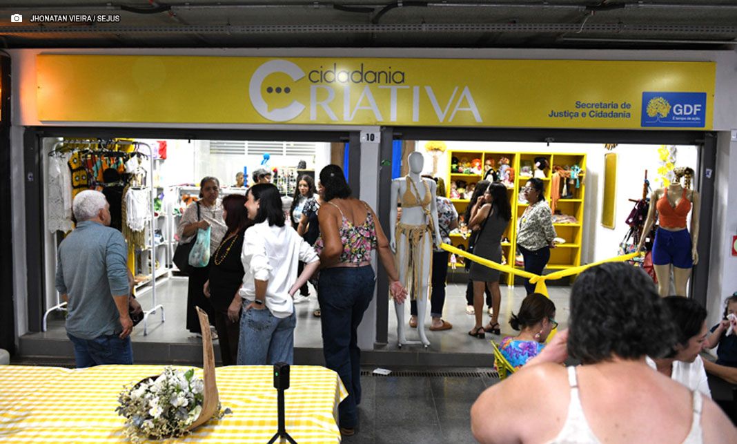 Sejus reinaugura Espaço Cidadania Criativa do Banco de Talentos na Galeria dos Estados