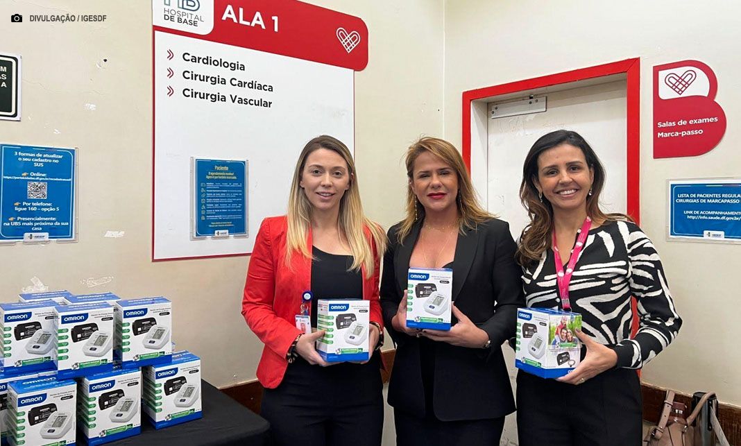 Hospital de Base recebe novos medidores de pressão para agilizar atendimento