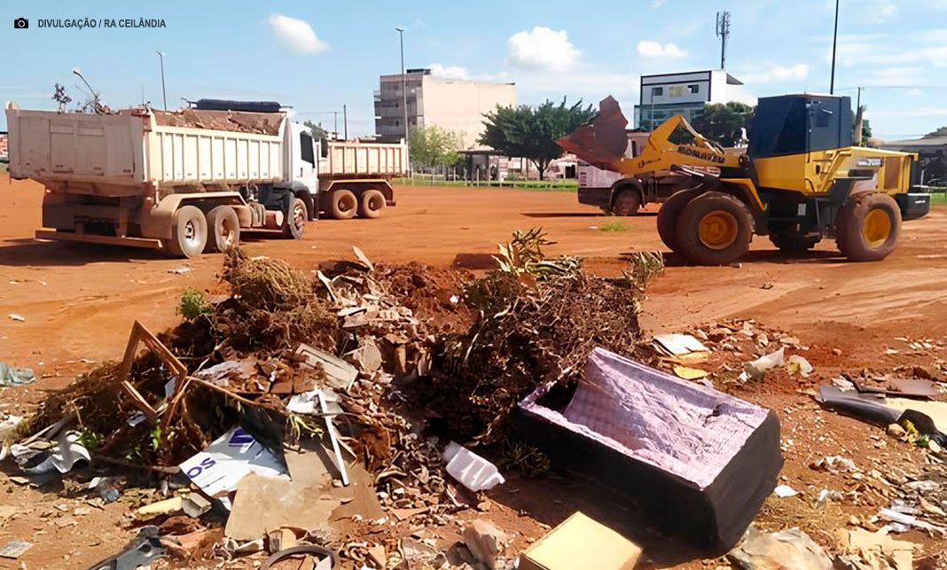 Força-tarefa retira mais de 2,7 mil toneladas de entulho das ruas de Ceilândia
