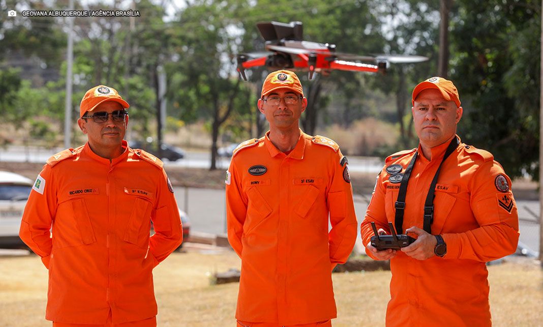 Drones ampliam eficiência dos bombeiros do DF em operações de resgate