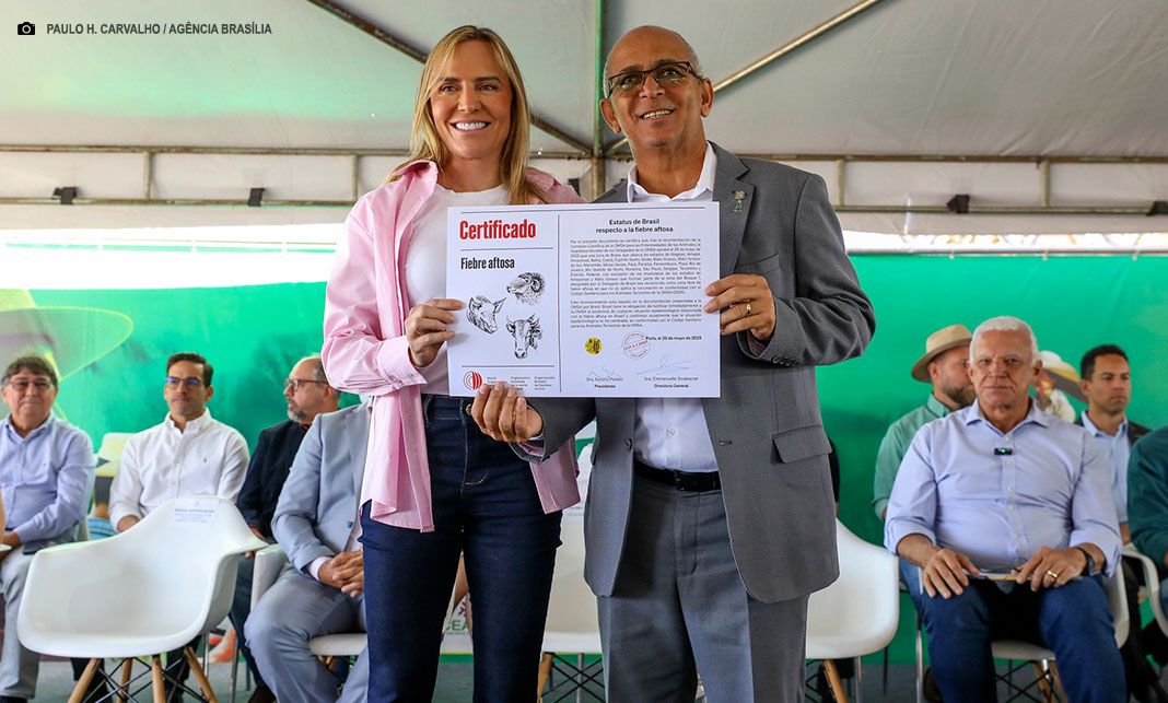 Distrito Federal recebe reconhecimento de zona livre de febre aftosa sem vacinação