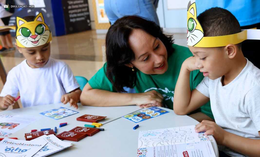 HCB promove ação de alerta sobre o retinoblastoma, câncer ocular raro em crianças