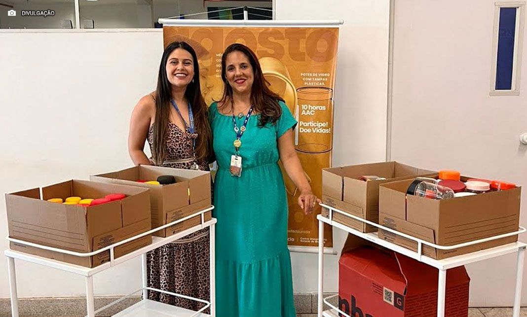 Estácio Brasília arrecada mais de 100 potes de vidro para doação de leite materno