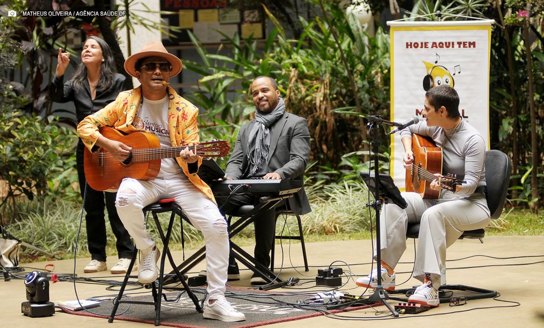 Projeto “Música como Remédio” retorna ao Hran para alegrar pacientes