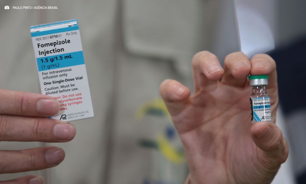 Brasil recebe primeira remessa de antídoto fomepizol contra metanol
