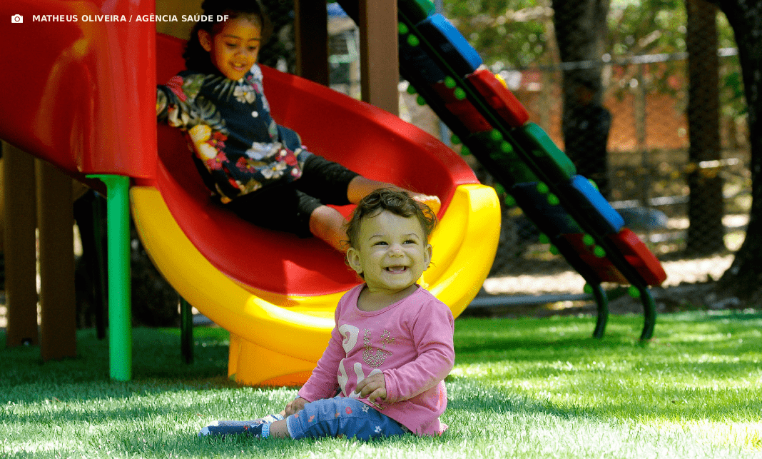 Secretaria inaugura parquinhos em unidades de saúde de Taguatinga