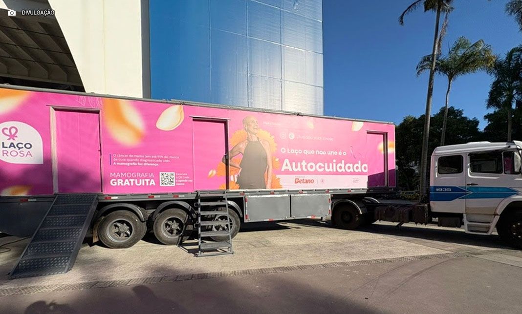 Carreta da Laço Rosa oferece 500 mamografias gratuitas em Brasília