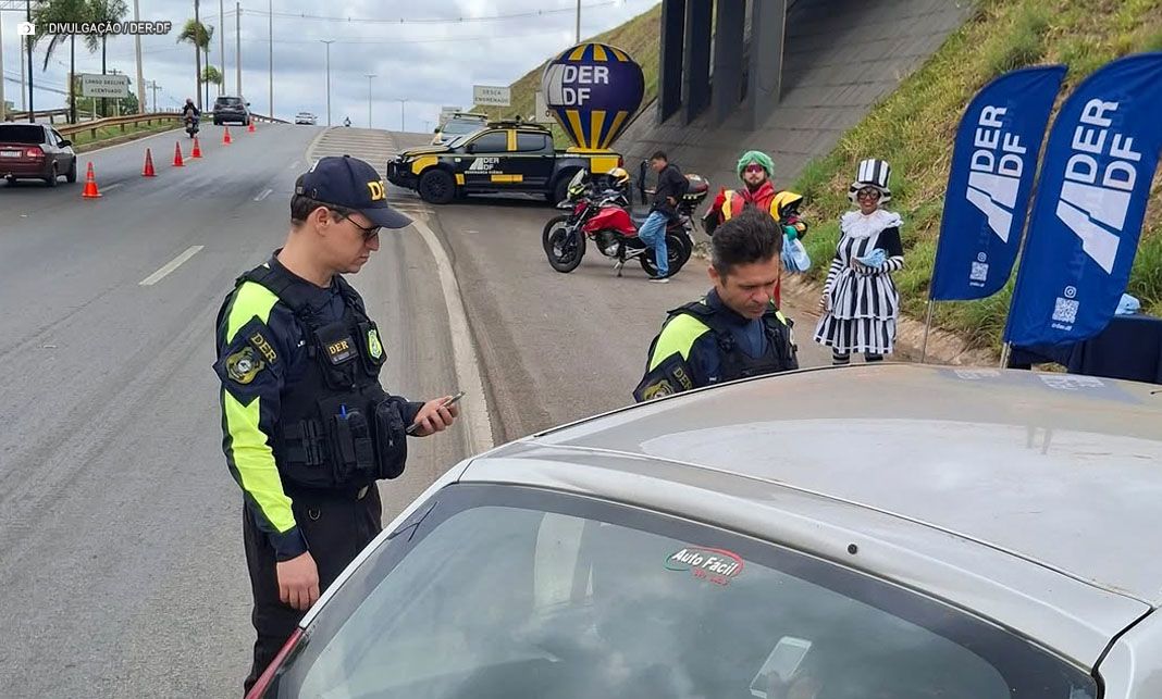 DER-DF inicia operação sinistro zero para reduzir acidentes