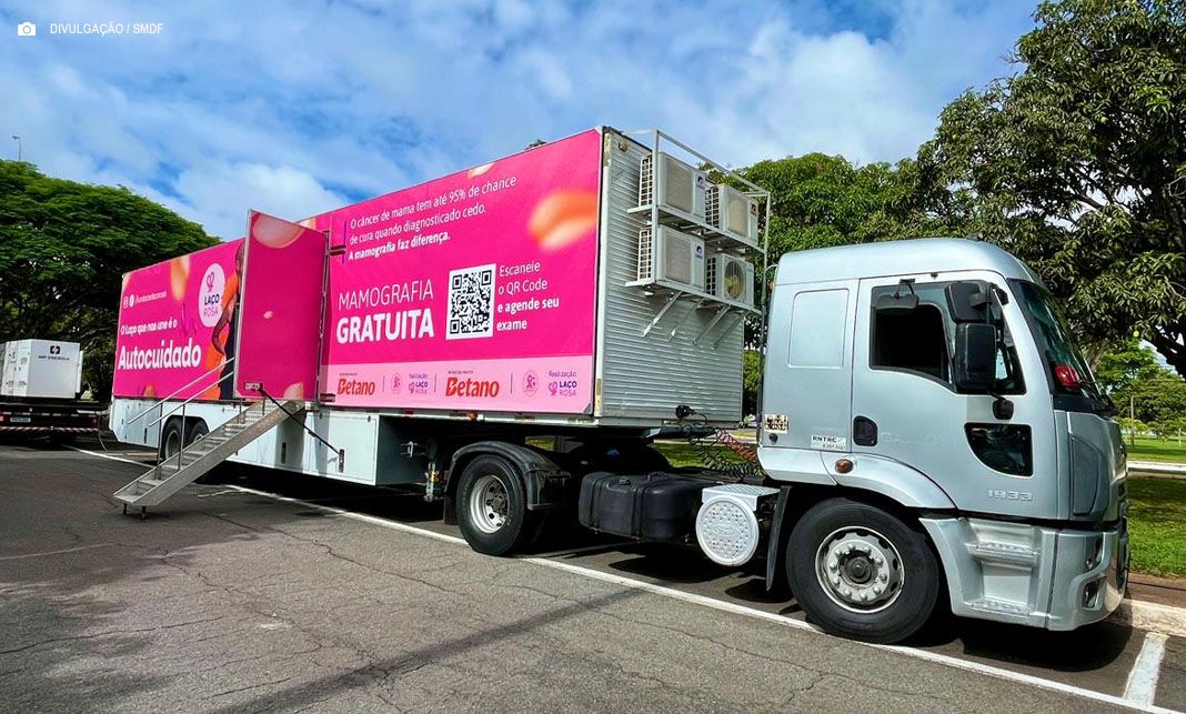Carreta da Mamografia inicia atendimentos gratuitos em quatro regiões do DF