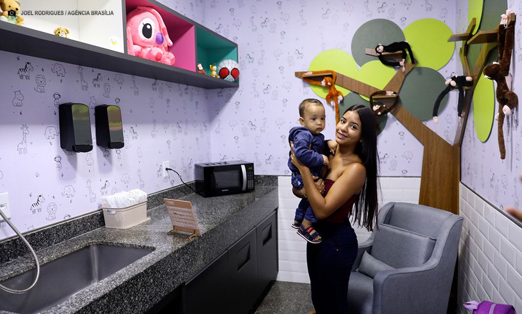 Rodoviária do Plano Piloto inaugura sala de amamentação e fraldário