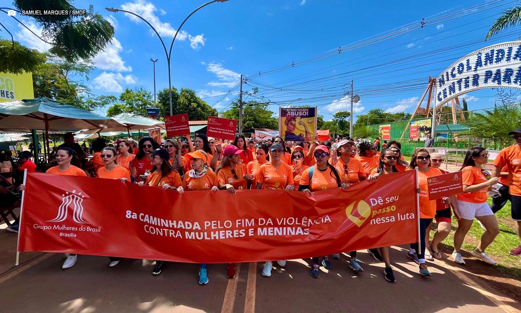 Parque da Cidade recebe ato unificado pelo fim da violência contra a mulher