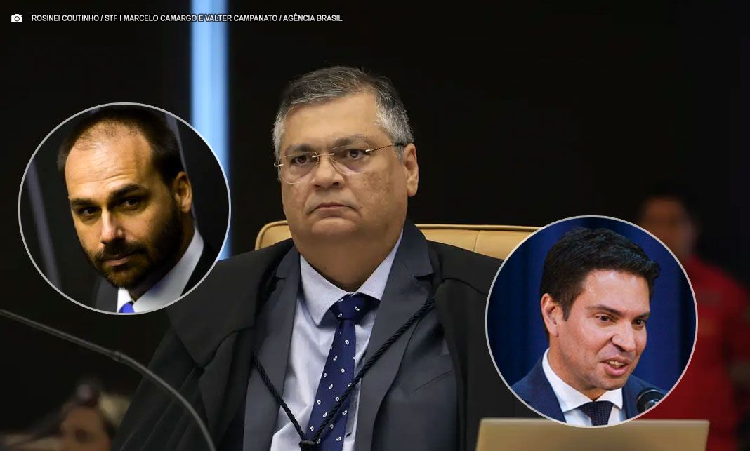 Flávio Dino veta repasse de emendas a Eduardo Bolsonaro e Alexandre Ramagem