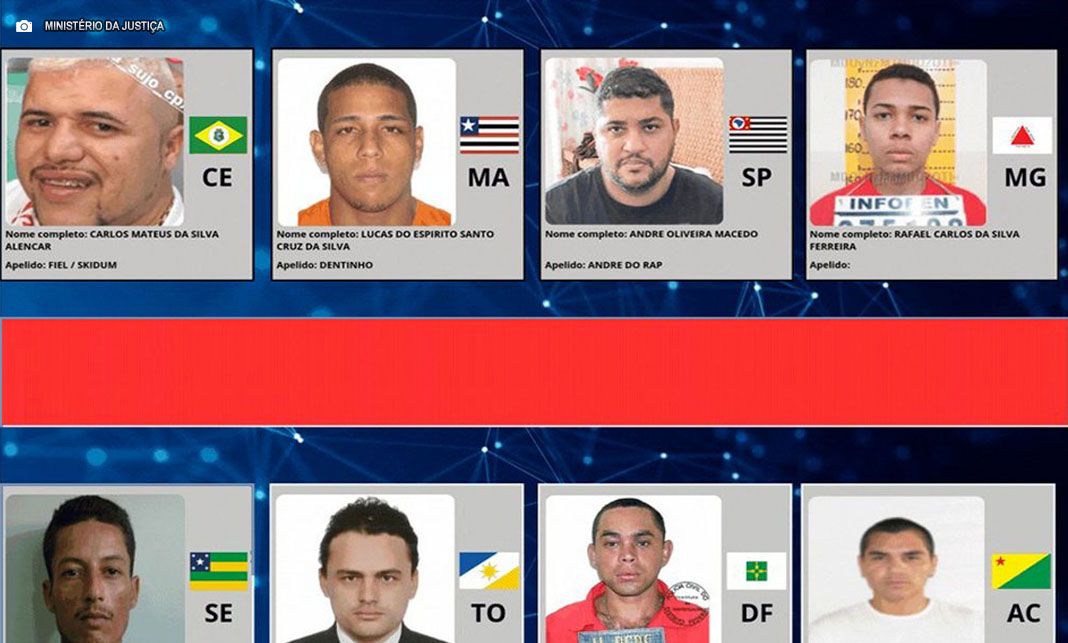 Ministério da Justiça lança site com lista de 216 foragidos mais procurados