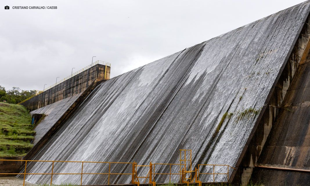 Nível de água na Barragem do Descoberto atinge cota máxima na primeira semana de janeiro