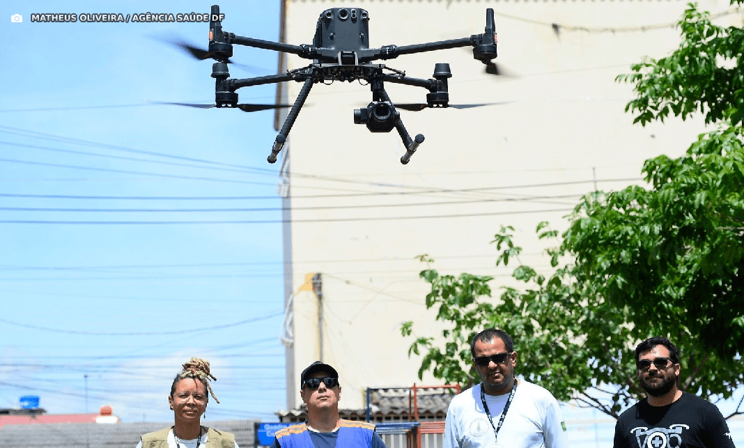 Saúde utiliza drones para intensificar combate ao Aedes aegypti no DF