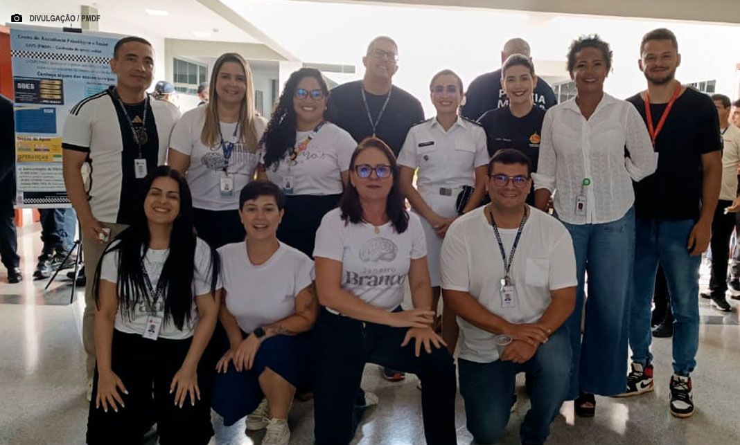 Polícia Militar do DF promove ação de cuidado com a saúde mental no Janeiro Branco
