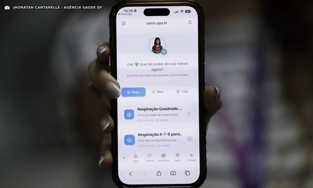 Parceria: assistente virtual SAMia auxilia no cuidado com a saúde mental