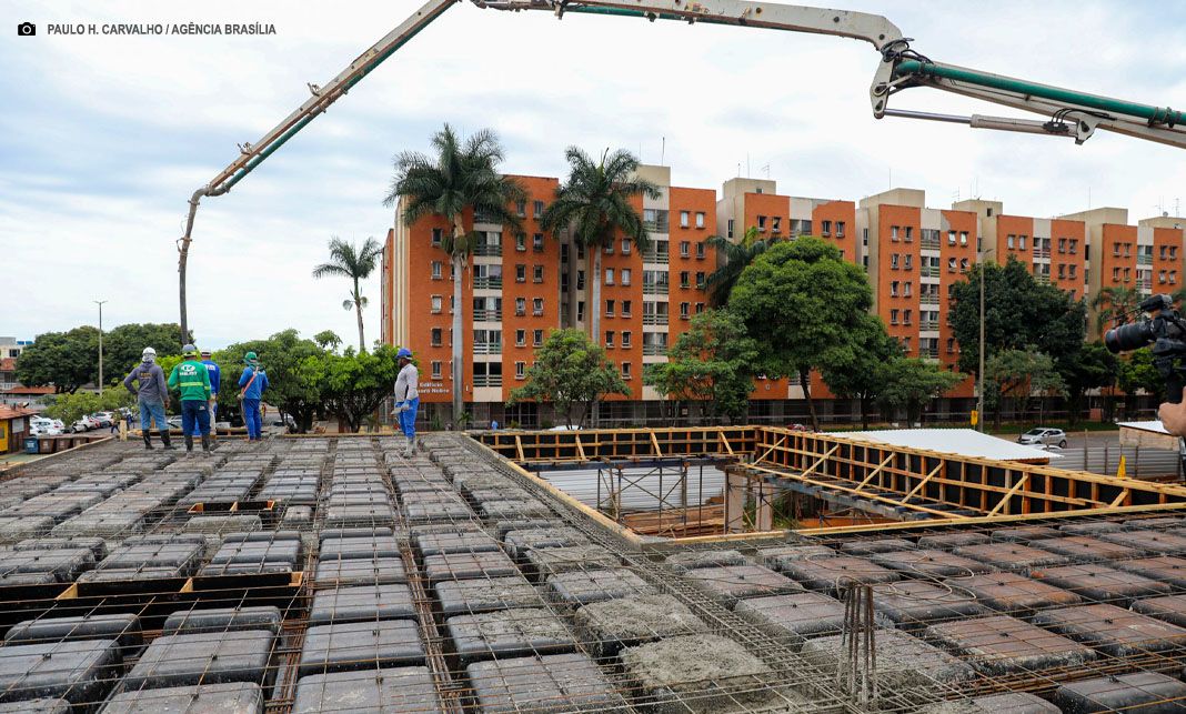 Obras da UPA do Guará avançam para fase de concretagem