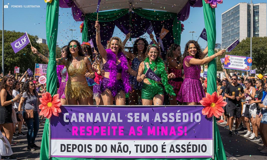 Procuradoria da Mulher da CLDF lança campanha de Carnaval contra o assédio no DF