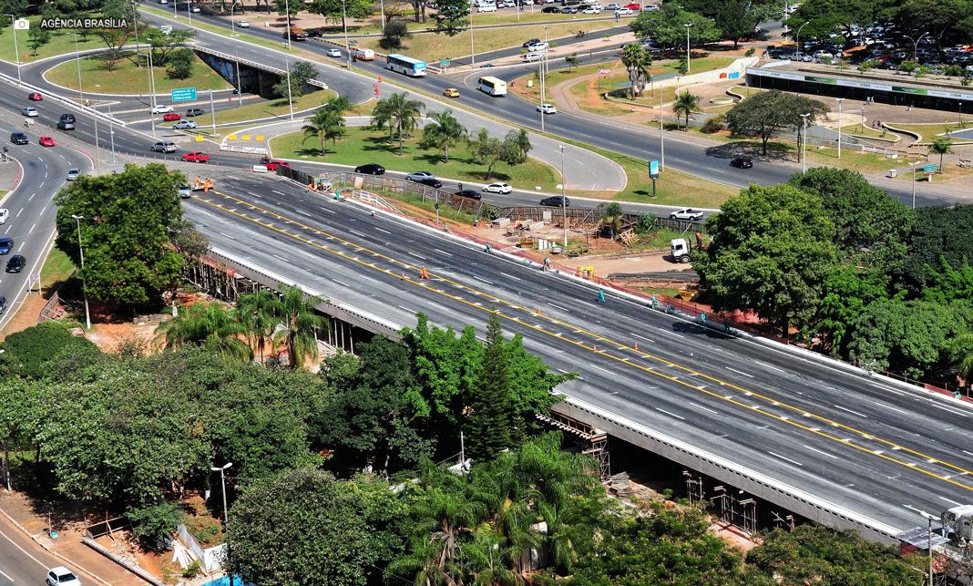 R$ 89 milhões: Investimento do GDF permitiu reerguer viaduto no Eixão Sul após desabamento há oito anos