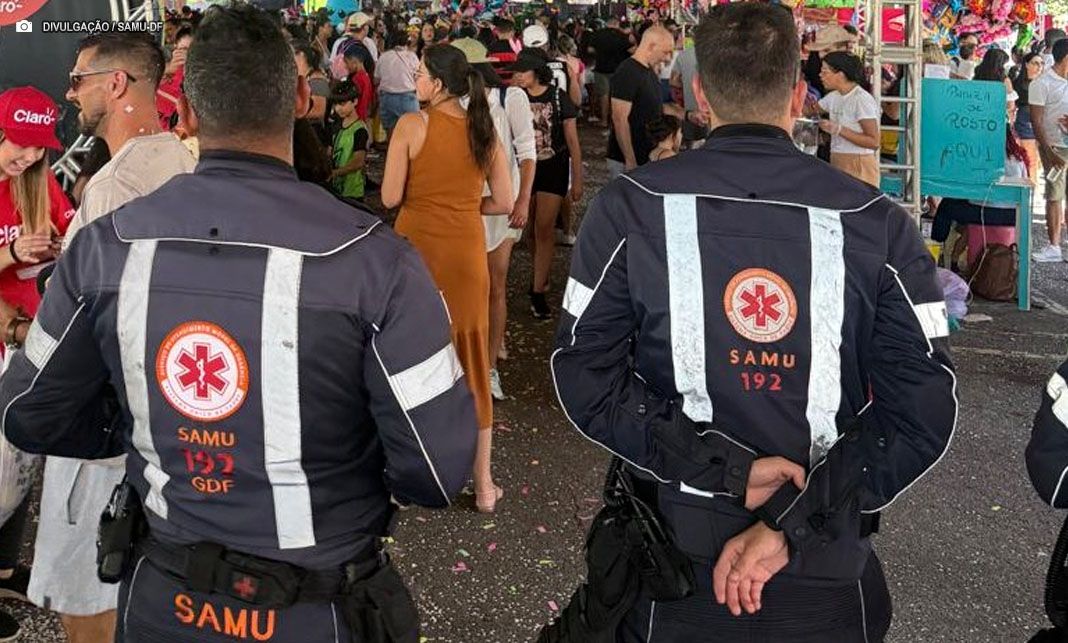 SAMU realiza 194 atendimentos durante quatro dias de folia no Carnaval do DF