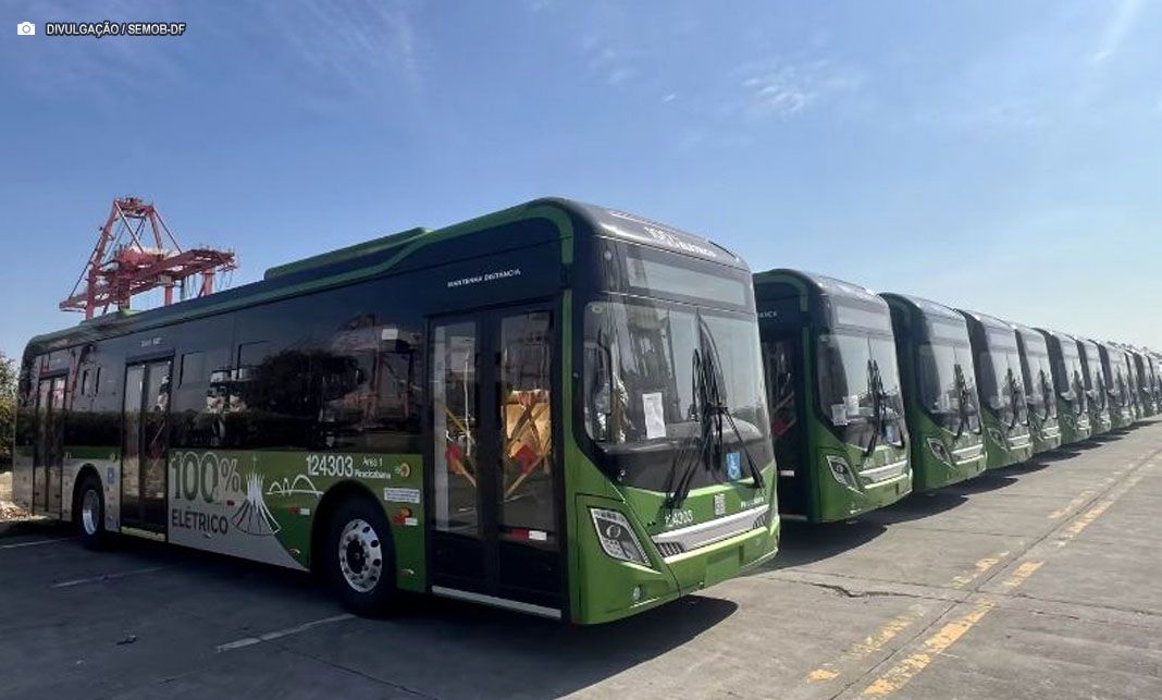 Distrito Federal se prepara para receber 90 ônibus elétricos a partir de maio