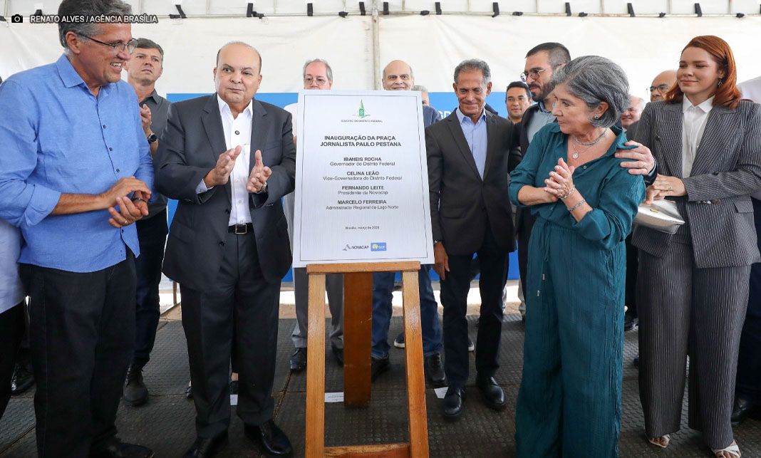 Ibaneis Rocha inaugura praça no Lago Norte em homenagem ao jornalista Paulo Pestana