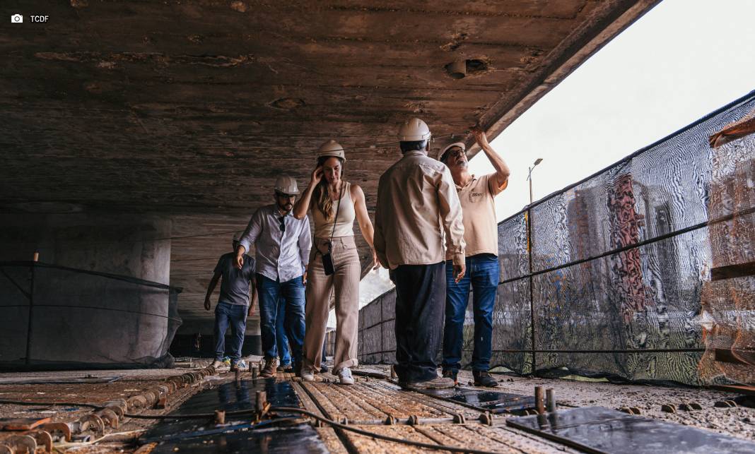 TCDF realiza visita técnica às obras dos viadutos do Eixão Norte