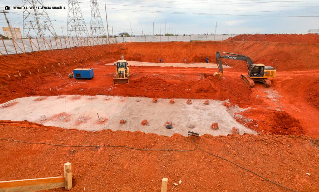 Com investimento de R$ 319 milhões, obras de expansão do metrô em Samambaia mantêm ritmo acelerado