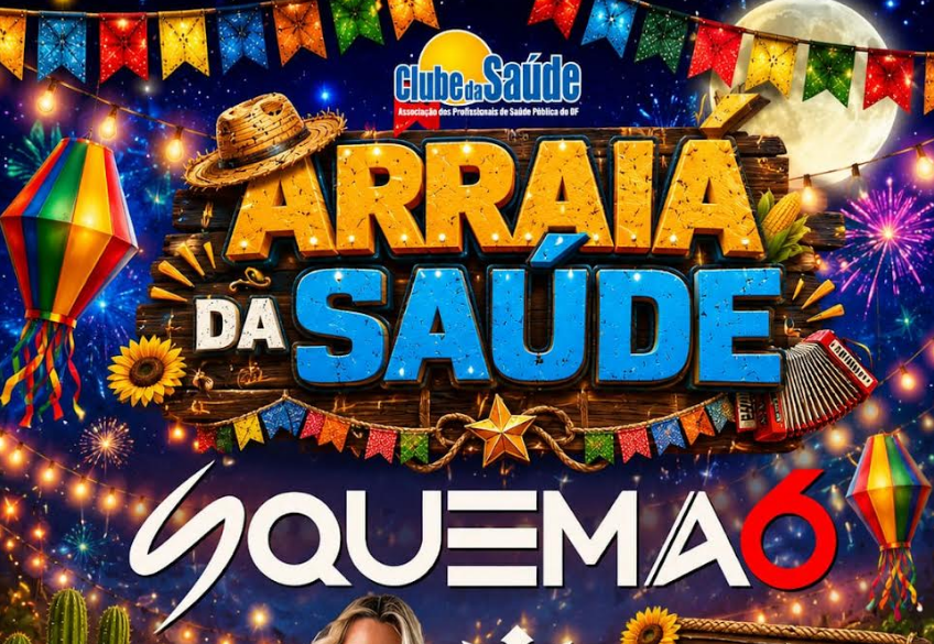 Arraiá da Saúde tem Festa Julina com show do Squema Seis Arraiá da Saúde tem Festa Julina com show do Squema Seis