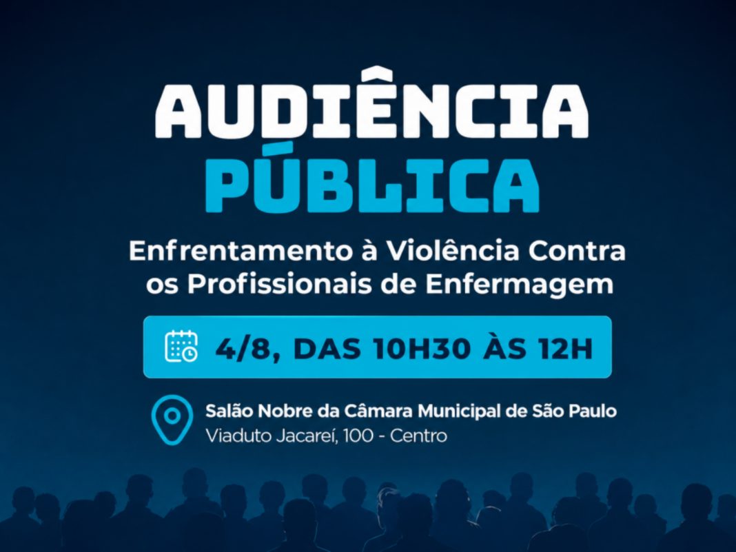 Audiência pública em SP debate enfrentamento à violência contra profissionais de Enfermagem Audiência pública em SP debate enfrentamento à violência contra profissionais de Enfermagem
