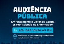 Audiência pública em SP debate enfrentamento à violência contra profissionais de Enfermagem