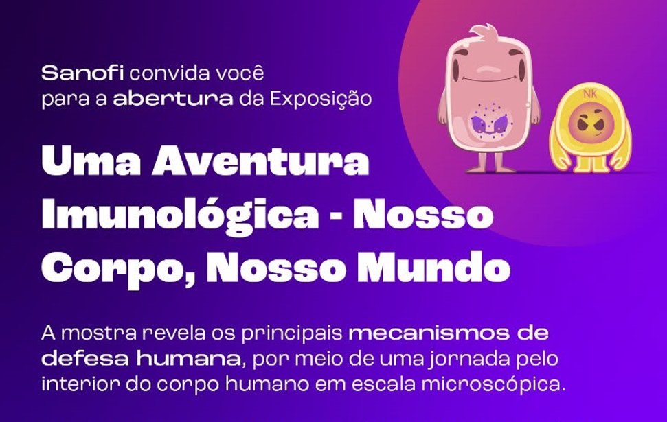 Exposição sobre o sistema imunológico chega ao Shopping Conjunto Nacional Exposição sobre o sistema imunológico chega ao Shopping Conjunto Nacional