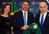 Netanyahu declara apoio a candidatura de Flávio Bolsonaro em convenção