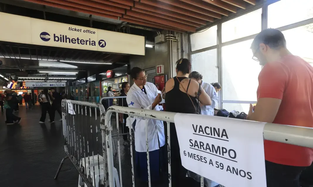 Ministério da Saúde reforça chamamento para vacinação contra o sarampo Ministério da Saúde reforça chamamento para vacinação contra o sarampo