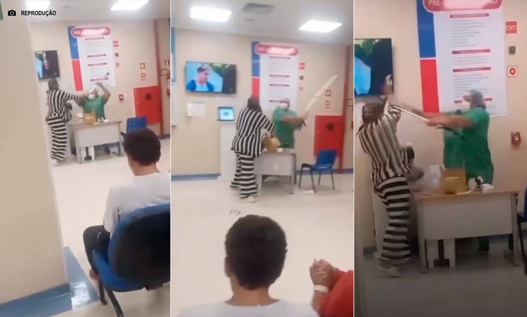 Revolta ou crime? Técnica em Enfermagem revida com bengaladas e luta corporal a agressão de paciente em UPA em Belém (PA) Revolta ou crime? Técnica em Enfermagem revida com bengaladas e luta corporal a agressão de paciente em UPA em Belém (PA)