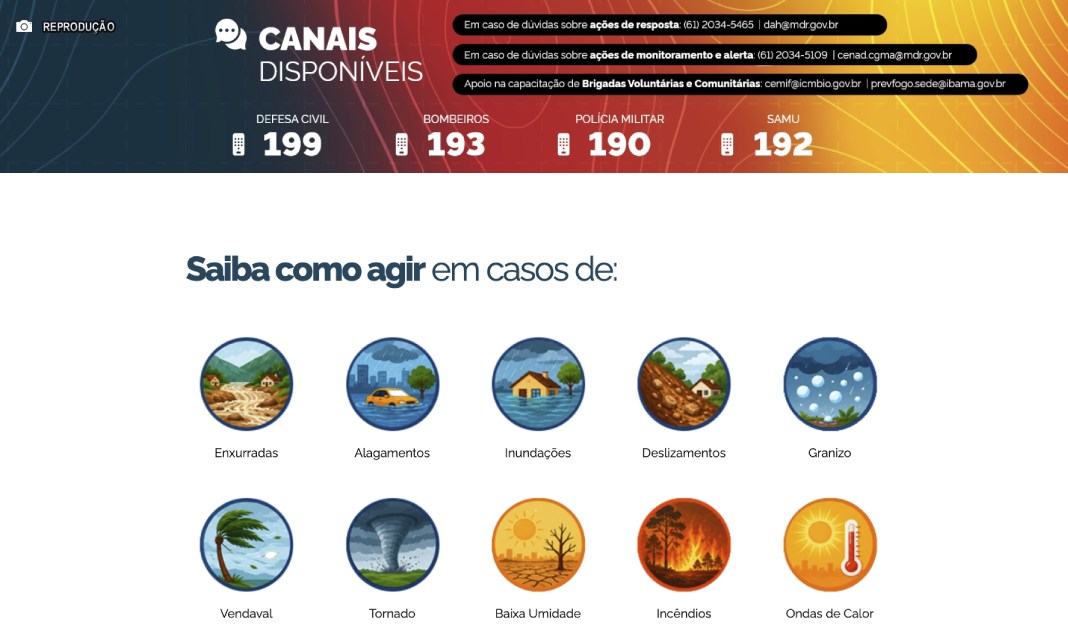 Governo Federal lança página que reúne informações e ações de enfrentamento aos impactos do El Niño Governo Federal lança página que reúne informações e ações de enfrentamento aos impactos do El Niño